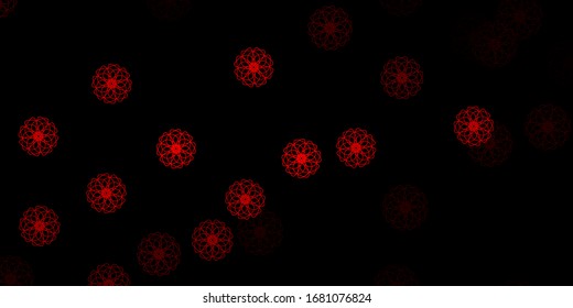 Dark Red vector background with random forms. Colorful abstract forms with gradient in simple style. Elegant design for wallpaper set.