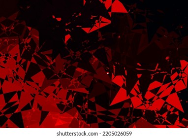 Dark Red vector background with random forms. Simple design in abstract style with gradient forms. Smart design for your business.