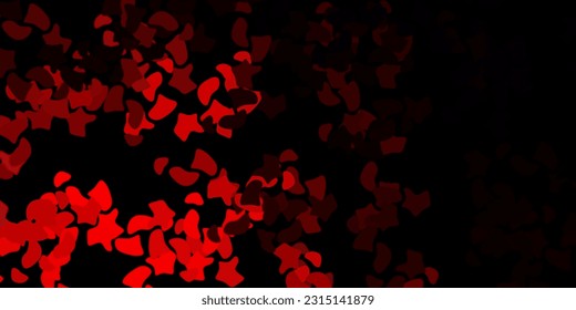 Dark red vector background with random forms. Illustration with colorful shapes in abstract style. Simple illustration for your web site.