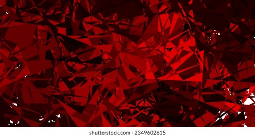 Dark Red vector background with random forms. Simple design in abstract style with gradient forms. Simple illustration for your web site.
