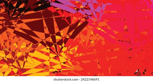 Dark Red vector background with random forms. Modern abstract illustration with gradient random forms. Background for cell phones.
