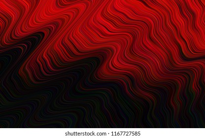 Dark Red vector background with shapes. Colorful illustration in abstract marble style with gradient. Textured wave pattern for backgrounds.