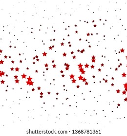 Dark Red vector background with small and big stars. Colorful illustration in abstract style with gradient stars. Pattern for websites, landing pages.