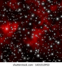 Dark Red vector background with small and big stars. Colorful illustration in abstract style with gradient stars. Theme for cell phones.