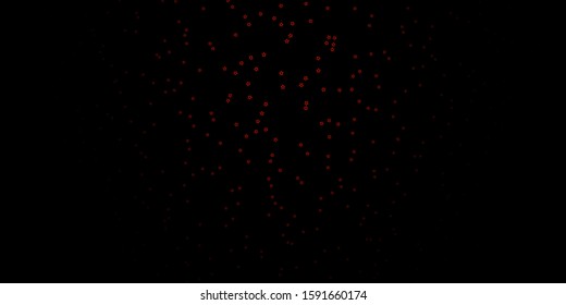Dark Red vector background with small and big stars. Decorative illustration with stars on abstract template. Pattern for wrapping gifts.