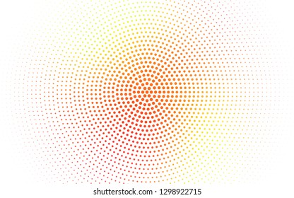 Dark Red vector  background with spots. Illustration with set of shining colorful abstract circles. New template for your brand book.