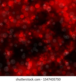 Dark Red vector background with spots. Illustration with set of shining colorful abstract spheres. Design for your commercials.