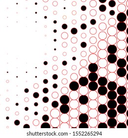Dark Red vector background with spots. Abstract colorful disks on simple gradient background. Pattern for booklets, leaflets.