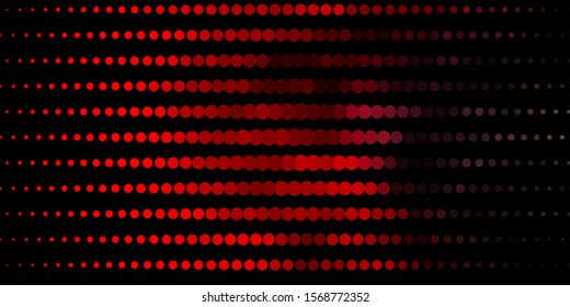 Dark Red vector background with spots. Glitter abstract illustration with colorful drops. Pattern for websites.