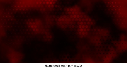 Dark Red vector background with spots. Abstract decorative design in gradient style with bubbles. Pattern for booklets, leaflets.
