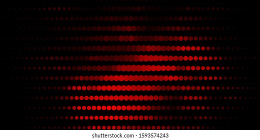 Dark Red vector background with spots. Glitter abstract illustration with colorful drops. Pattern for booklets, leaflets.