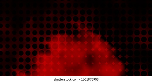 Dark Red vector background with spots. Abstract decorative design in gradient style with bubbles. Pattern for booklets, leaflets.