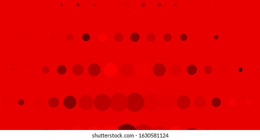 Dark Red vector background with spots. Modern abstract illustration with colorful circle shapes. Pattern for business ads.