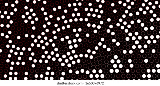 Dark Red vector background with spots. Abstract colorful disks on simple gradient background. New template for a brand book.