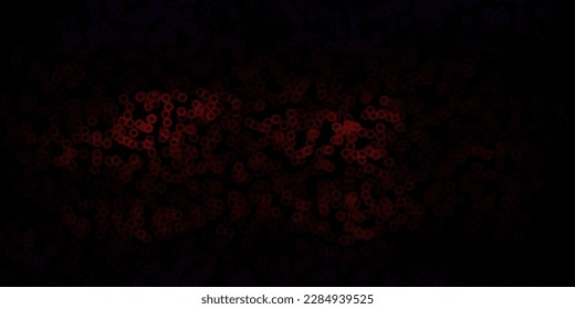 Dark red vector background with spots. Abstract colorful disks on simple gradient background. Pattern for business ads.