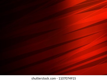 Dark Red vector background with straight lines. Modern geometrical abstract illustration with staves. Best design for your ad, poster, banner.