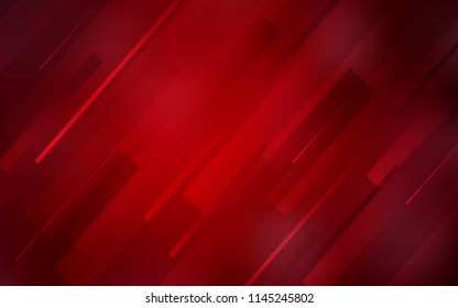 Dark Red vector background with straight lines. Lines on blurred abstract background with gradient. Smart design for your business advert.