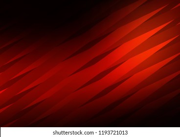 Dark Red vector background with straight lines. Lines on blurred abstract background with gradient. Best design for your ad, poster, banner.