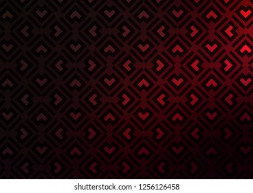 Dark Red vector background with straight lines. Decorative shining illustration with lines on abstract template. Pattern for business booklets, leaflets.