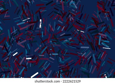 Dark red vector background with straight lines. Glitter abstract illustration with colored sticks. Smart design for your business advert.