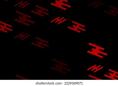 Dark Red vector background with straight lines. Modern geometrical abstract illustration with staves. Pattern for ads, posters, banners.