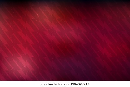 Dark Red vector background with stright stripes. Colorful shining illustration with lines on abstract template. Smart design for your business advert.