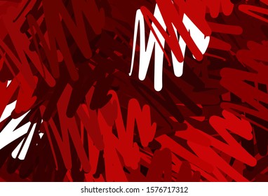 Dark Red vector background with stright stripes. Colorful shining illustration with lines on abstract template. Smart design for your business advert.