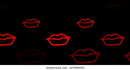 Dark Red vector background with woman symbols. Abstract illustration with a depiction of women's power. Design for International Women’s Day.