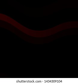 Dark Red vector background with wry lines. Colorful abstract illustration with gradient curves. Pattern for ads, commercials.