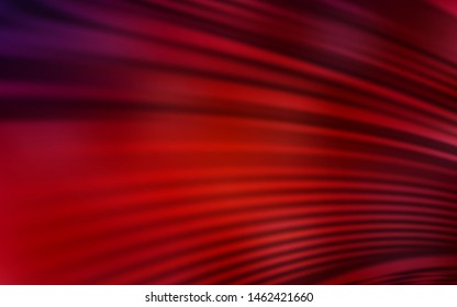 Dark Red vector background with wry lines. Colorful geometric sample with gradient lines.  A completely new template for your design.