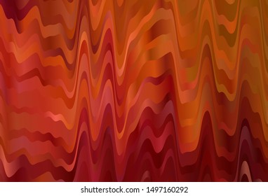 Dark Red vector background with wry lines. Colorful geometric sample with gradient lines.  Pattern for your business design.