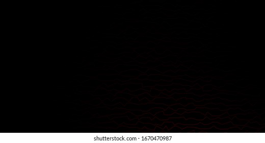 Dark Red vector background with wry lines. Gradient illustration in simple style with bows. Smart design for your promotions.