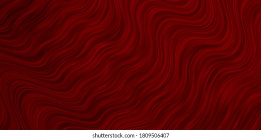 Dark Red vector background with wry lines. Gradient illustration in simple style with bows. Template for your UI design.