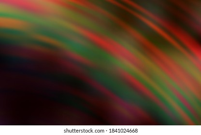 Dark Red vector background with wry lines. Glitter abstract illustration with wry lines. The best colorful design for your business.