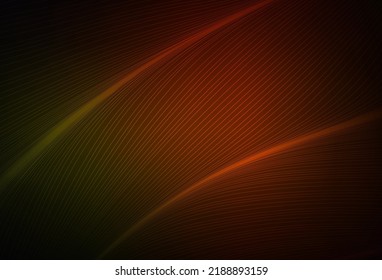Dark Red vector background with wry lines. Colorful illustration in abstract style with gradient. Elegant pattern for a brand book.