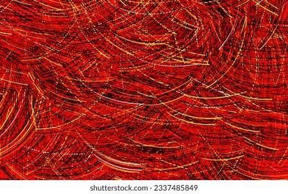 Dark Red vector background with wry lines. A sample with colorful lines, shapes. A sample for your ideas.