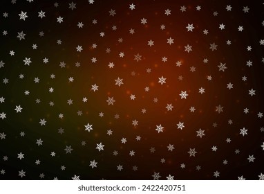 Dark Red vector background in Xmas style. A Smart Illustration with gradient Christmas elements. Pattern for ads, poster, banner of books.