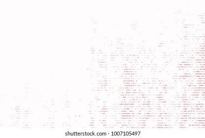 Dark Red vector banner with circles, spheres. Abstract spots. Background of Art bubbles in halftone style with colored gradient.