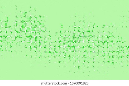 Dark Red vector banner with circles, spheres. Abstract spots. Background of Art bubbles in halftone style with colored gradient.