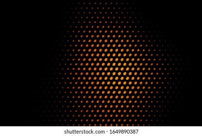 Dark Red vector banner with circles, spheres. Abstract spots. Background of Art bubbles in halftone style with colored gradient.