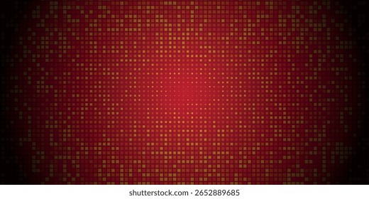 Banner vetorial vermelho escuro com círculos, esferas. Manchas abstratas. 