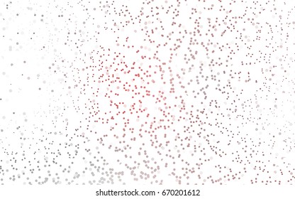 Dark Red vector banner with circles, spheres. Abstract spots. Background of Art bubbles in halftone style with colored gradient.
