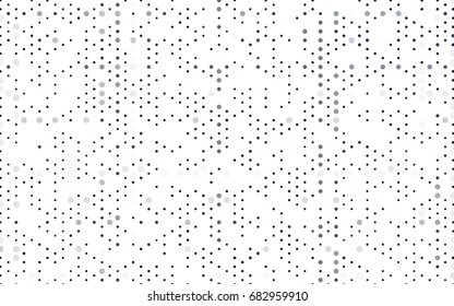 Dark Red vector banner with circles, spheres. Abstract spots. Background of Art bubbles in halftone style with colored gradient.