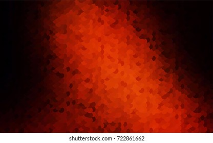 Dark Red vector banner with circles, spheres. Abstract spots. Background of Art bubbles in halftone style with colored gradient.