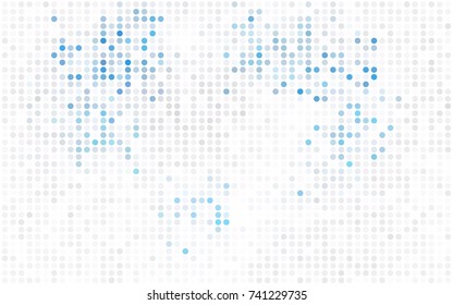 Dark Red vector banner with circles, spheres. Abstract spots. Background of Art bubbles in halftone style with colored gradient.