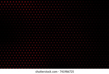 Dark Red vector banner with circles, spheres. Abstract spots. Background of Art bubbles in halftone style with colored gradient.