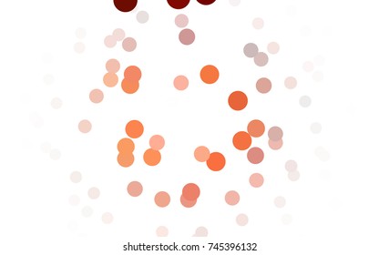 Dark Red vector banner with circles, spheres. Abstract spots. Background of Art bubbles in halftone style with colored gradient.