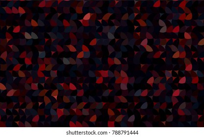 Dark Red vector banner with circles, spheres. Abstract spots. Background of Art bubbles in halftone style with colored gradient.