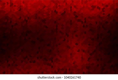 Dark Red vector red banner with set of circles, dots. Donuts Background. Creative Design Template. Technological halftone illustration.