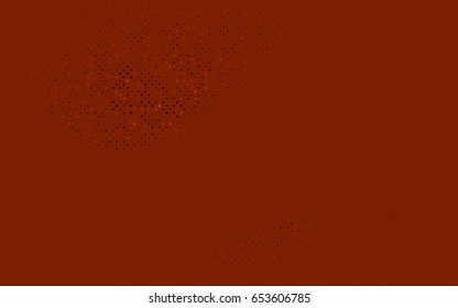 Dark Red vector red banner with set of circles, dots. Donuts Background. Creative Design Template. Technological halftone illustration.